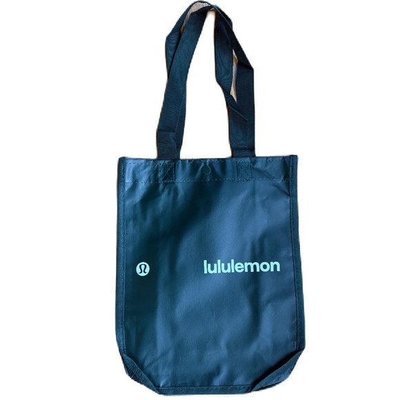 Lululemon shopping tote bag deep forest green white Small - Picture 3 of 3